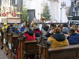 Diözesale Aussendung der Sternsinger im Hohen Dom zu Fulda (Foto:Karl-Franz Thiede)